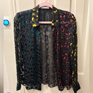 Alice and Olivia button down shirt size medium NWOT